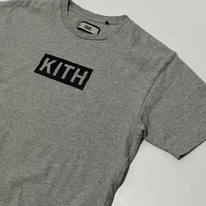 Kith Grey T-Shirt with Black Box Logo